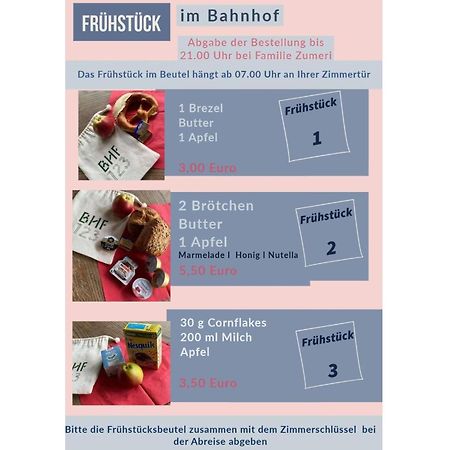 Bahnhof 123 Hotel Fridingen an der Donau Kültér fotó